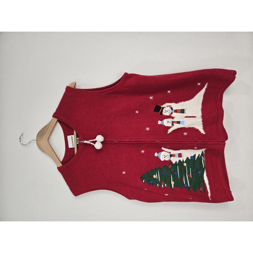 Ugly Christmas Sweater snow balls women's large